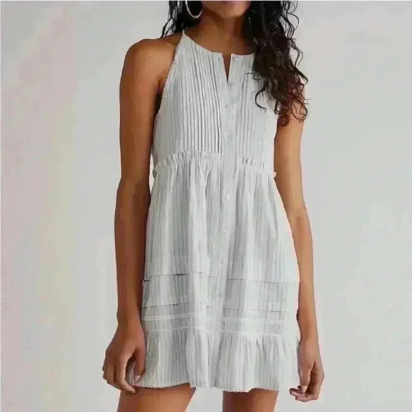 Free People Desert Days Stripe Mini Dress SOLD OUT @FP 🙌🏻✨⏰💭🤝⌛️ sailor chic - Picture 7 of 16